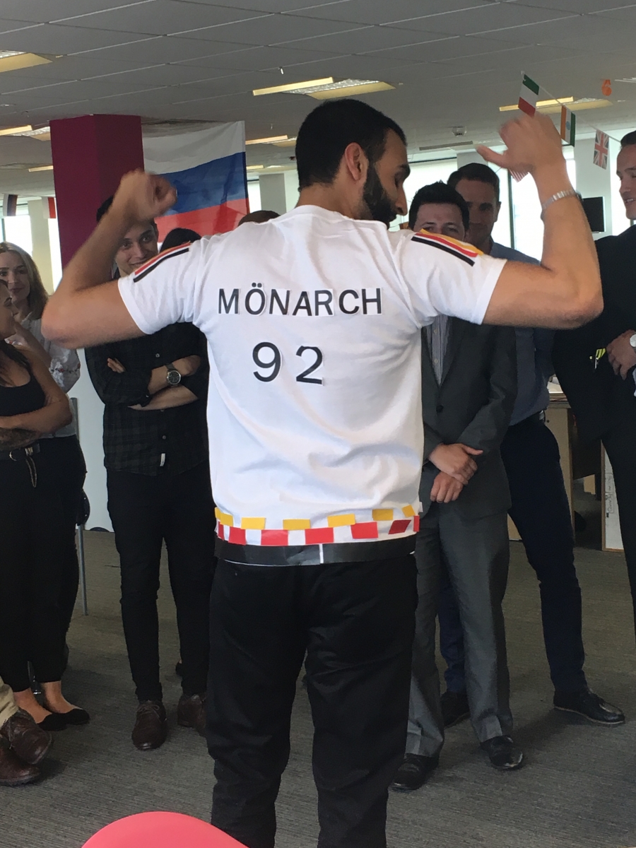 World Cup Fever hits Monarch HQ